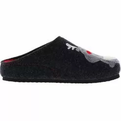 Tofee Damen Hausschuhe Pantoffeln Naturwollfilz Rentier Anthrazit - Anthrazit -Schuhladen 10001643 06