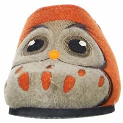 Tofee Damen Hausschuhe Pantoffeln Naturwollfilz (Eule) Orange - Orange -Schuhladen 10001961 04