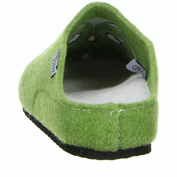 Tofee Damen Hausschuhe (Eule) Grün 4 Tofee Damen Hausschuhe (Eule) Grün – Bild 2