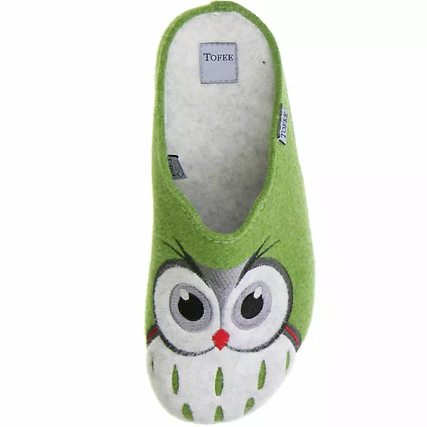 Tofee Damen Hausschuhe (Eule) Grün 9 Tofee Damen Hausschuhe (Eule) Grün – Bild 7