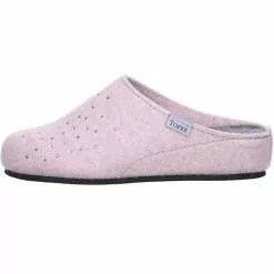 Tofee Damen Hausschuhe Pantoffeln Naturwollfilz (Glitzersteine) Rosa -Schuhladen 10002170 05