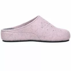 Tofee Damen Hausschuhe Pantoffeln Naturwollfilz (Glitzersteine) Rosa -Schuhladen 10002170 06