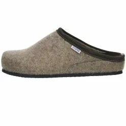 Tofee Herren Hausschuhe Pantoffeln Naturwollfilz Beige/braun - Beige -Schuhladen 10002171 05