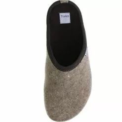 Tofee Herren Hausschuhe Pantoffeln Naturwollfilz Beige/braun - Beige -Schuhladen 10002171 07