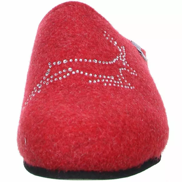 Tofee Damen Hausschuhe Pantoffeln Naturwollfilz (Hirsch) Rot - Rot 6 Tofee Damen Hausschuhe Pantoffeln Naturwollfilz (Hirsch) Rot - Rot – Bild 4