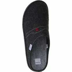 Tofee Herren Hausschuhe Pantoffeln Naturwollfilz Anthrazit - Anthrazit -Schuhladen 10237788 07