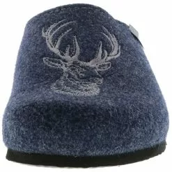 Tofee Herren Hausschuhe (Hirschkopf) Blau - Blau 12 Tofee Herren Hausschuhe (Hirschkopf) Blau - Blau -Schuhladen 10238185 04