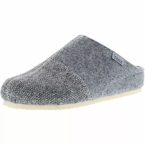 Tofee Damen Hausschuhe Pantoffeln Naturwollfilz Grau - Grau 3 Tofee Damen Hausschuhe Pantoffeln Naturwollfilz Grau - Grau