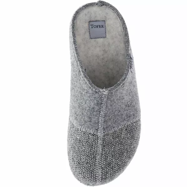 Tofee Damen Hausschuhe Pantoffeln Naturwollfilz Grau - Grau 9 Tofee Damen Hausschuhe Pantoffeln Naturwollfilz Grau - Grau – Bild 7