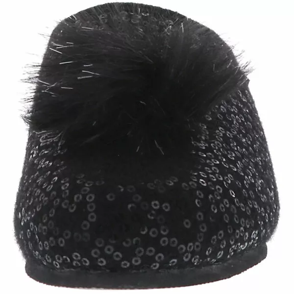 Tofee Damen Hausschuhe Pantoffeln Naturwollfilz Schwarz - Schwarz 6 Tofee Damen Hausschuhe Pantoffeln Naturwollfilz Schwarz - Schwarz – Bild 4