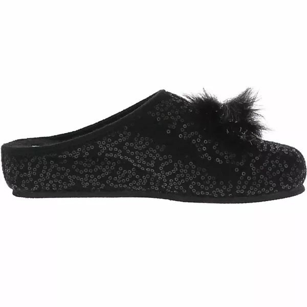 Tofee Damen Hausschuhe Pantoffeln Naturwollfilz Schwarz - Schwarz 8 Tofee Damen Hausschuhe Pantoffeln Naturwollfilz Schwarz - Schwarz – Bild 6