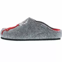 Tofee Damen Hausschuhe Pantoletten Pantoffeln Slipper Naturwollfilz (Hirsch) Grau - Grau -Schuhladen 12669557 05