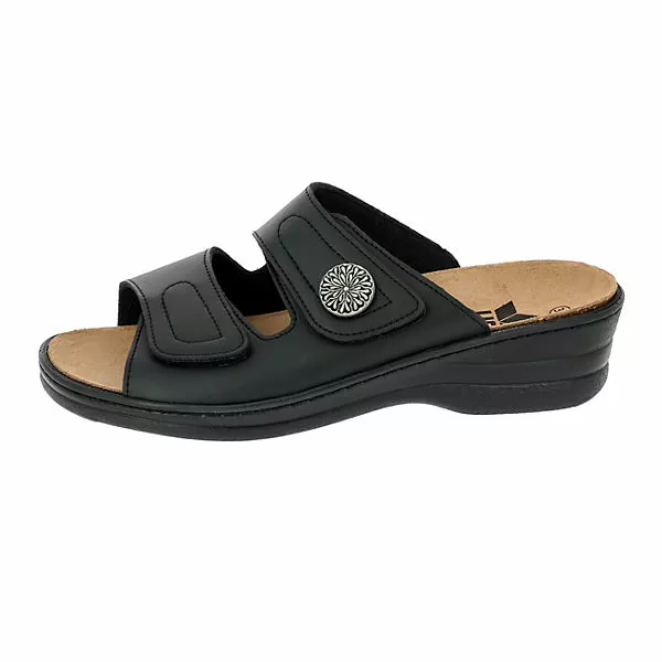 LICO Pantolette Bioline Wellness Hausschuhe - Schwarz 4 LICO Pantolette Bioline Wellness Hausschuhe - Schwarz – Bild 2