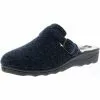 Comfort Damen Hausschuhe Dunkelblau - Blau -Schuhladen 13501797 01