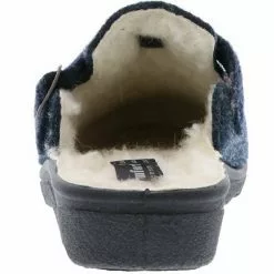 Comfort Damen Hausschuhe Dunkelblau - Blau -Schuhladen 13501797 02