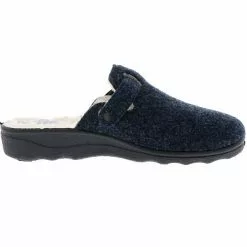 Comfort Damen Hausschuhe Dunkelblau - Blau -Schuhladen 13501797 06