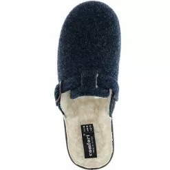 Comfort Damen Hausschuhe Dunkelblau - Blau -Schuhladen 13501797 07