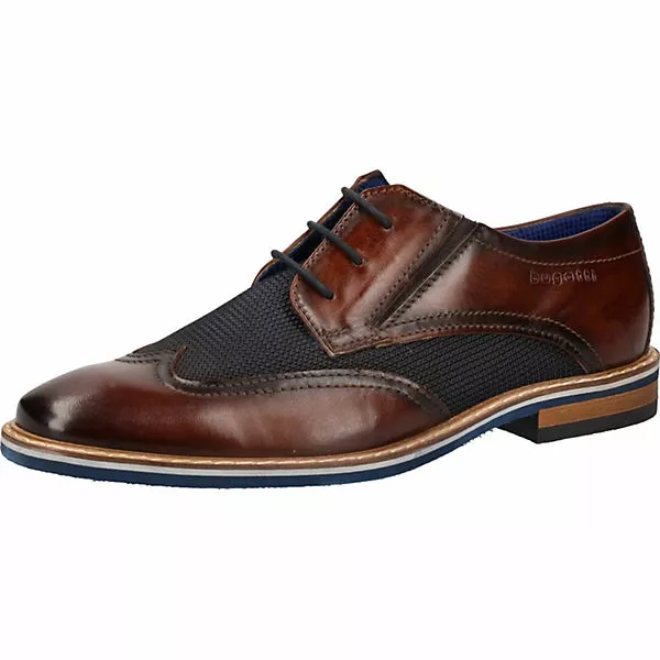 Bugatti Businessschuhe Business-Schnürschuhe - Braun/blau 3 Bugatti Businessschuhe Business-Schnürschuhe - Braun/blau