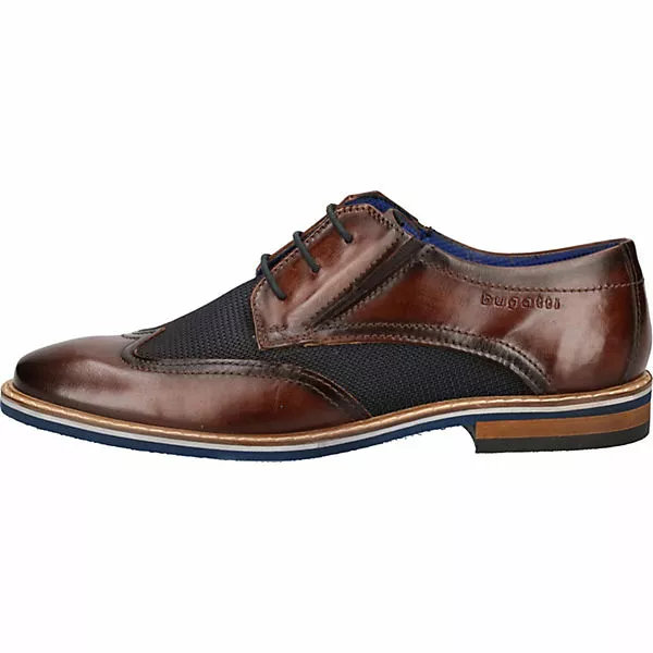 Bugatti Businessschuhe Business-Schnürschuhe - Braun/blau 4 Bugatti Businessschuhe Business-Schnürschuhe - Braun/blau – Bild 2