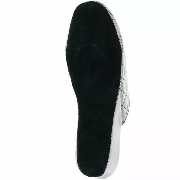 Maria Moda Damen Hausschuhe Pantoffeln Raute Silber - Silber 5 Maria Moda Damen Hausschuhe Pantoffeln Raute Silber - Silber – Bild 3