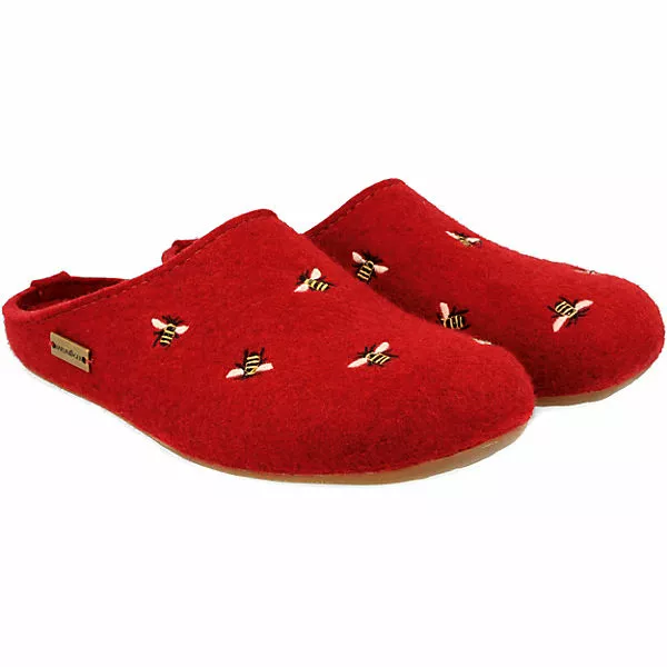 Haflinger Api Pantoffeln - Rot 3 Haflinger Api Pantoffeln - Rot