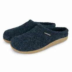 Giesswein Hausschuh Veitsch Hüttenschuhe - Dark Blue Denim -Schuhladen 15340140 04