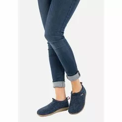 Giesswein Hüttenschuhe Für Mädchen - Blau -Schuhladen 15340160 08