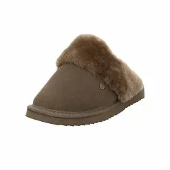 Warmbat Flurry Suede Lammfell-Hausschuhe - Braun