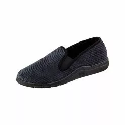 SALIHA® Hausschuhe Gregor Kord - Grau -Schuhladen 16729207 02