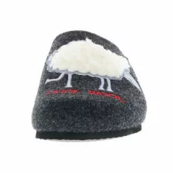 Tofee Damen Hausschuhe Slipper Pantoffeln Pantoletten Naturwollfilz (Cool Wool) Anthrazit - Anthrazit -Schuhladen 17079450 04