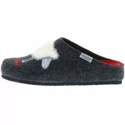 Tofee Damen Hausschuhe Slipper Pantoffeln Pantoletten Naturwollfilz (Cool Wool) Anthrazit - Anthrazit -Schuhladen 17079450 05