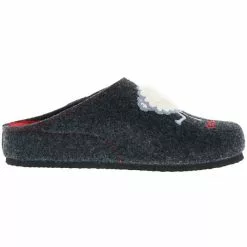 Tofee Damen Hausschuhe Slipper Pantoffeln Pantoletten Naturwollfilz (Cool Wool) Anthrazit - Anthrazit -Schuhladen 17079450 06