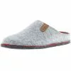 Tofee Damen Hausschuhe Slipper Pantoffeln Pantoletten Naturwollfilz Grau - Grau