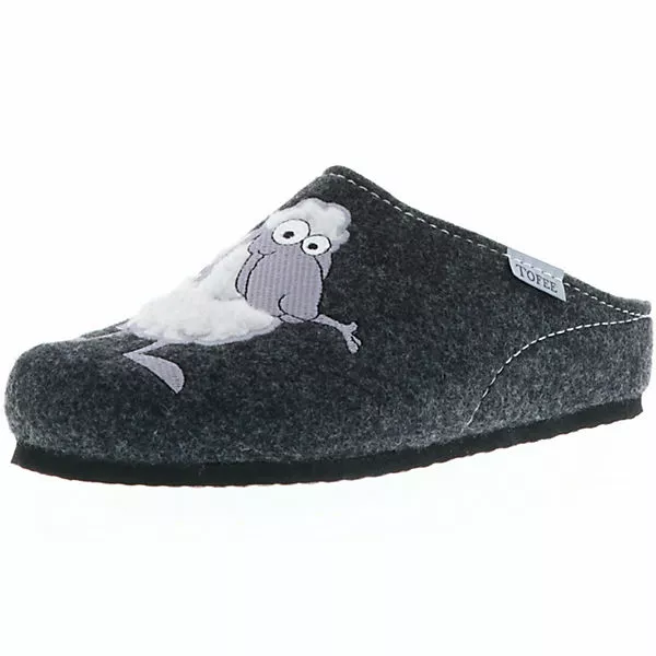 Tofee Damen Hausschuhe Slipper Pantoffeln Pantoletten Naturwollfilz (Schaf) Anthrazit - Anthrazit 3 Tofee Damen Hausschuhe Slipper Pantoffeln Pantoletten Naturwollfilz (Schaf) Anthrazit - Anthrazit
