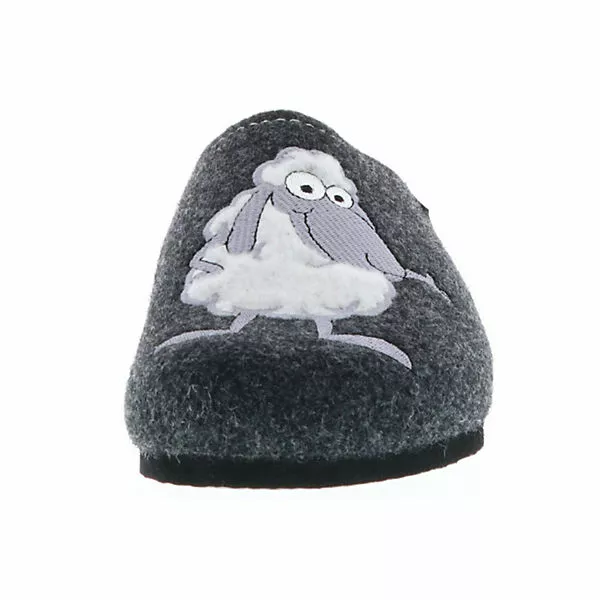 Tofee Damen Hausschuhe Slipper Pantoffeln Pantoletten Naturwollfilz (Schaf) Anthrazit - Anthrazit 6 Tofee Damen Hausschuhe Slipper Pantoffeln Pantoletten Naturwollfilz (Schaf) Anthrazit - Anthrazit – Bild 4