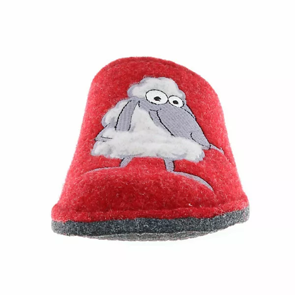 Tofee Damen Hausschuhe Slipper Pantoffeln Pantoletten Naturwollfilz (Schaf) Rot - Rot 6 Tofee Damen Hausschuhe Slipper Pantoffeln Pantoletten Naturwollfilz (Schaf) Rot - Rot – Bild 4