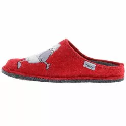 Tofee Damen Hausschuhe Slipper Pantoffeln Pantoletten Naturwollfilz (Schaf) Rot - Rot 13 Tofee Damen Hausschuhe Slipper Pantoffeln Pantoletten Naturwollfilz (Schaf) Rot - Rot -Schuhladen 17188604 05