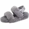 Ugg W Oh Yeah Lammfell-Hausschuhe - Grau -Schuhladen 17851251 01