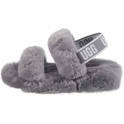 Ugg W Oh Yeah Lammfell-Hausschuhe - Grau -Schuhladen 17851251 03