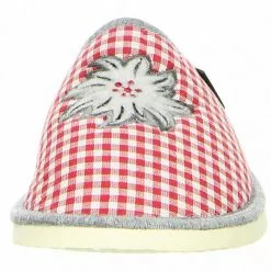 Tofee Damen Hausschuhe Grau/rot - Grau -Schuhladen 18122745 04