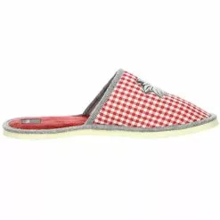 Tofee Damen Hausschuhe Grau/rot - Grau -Schuhladen 18122745 06