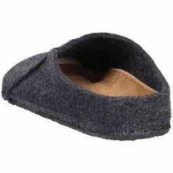 Birkenstock Damen Tieffußbett Pantolette Geschlossene Hausschuhe - Grau -Schuhladen 18508353 03