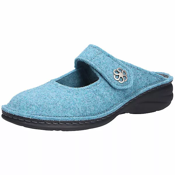 Finn Comfort Damen Hausschuhe/Clogs Geschlossene Hausschuhe - Blau 3 Finn Comfort Damen Hausschuhe/Clogs Geschlossene Hausschuhe - Blau