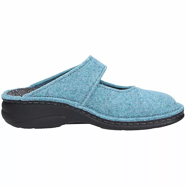 Finn Comfort Damen Hausschuhe/Clogs Geschlossene Hausschuhe - Blau 7 Finn Comfort Damen Hausschuhe/Clogs Geschlossene Hausschuhe - Blau – Bild 5