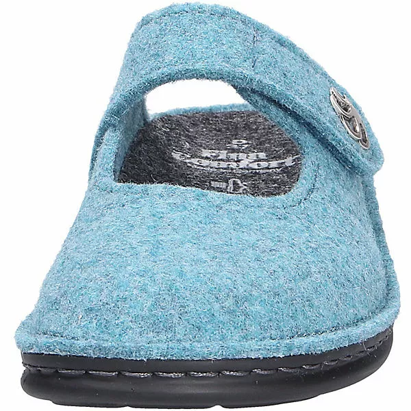 Finn Comfort Damen Hausschuhe/Clogs Geschlossene Hausschuhe - Blau 8 Finn Comfort Damen Hausschuhe/Clogs Geschlossene Hausschuhe - Blau – Bild 6