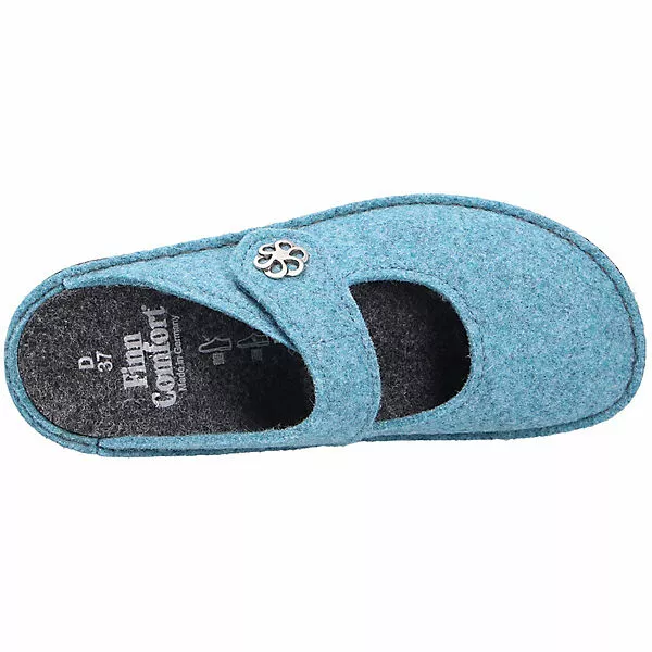 Finn Comfort Damen Hausschuhe/Clogs Geschlossene Hausschuhe - Blau 10 Finn Comfort Damen Hausschuhe/Clogs Geschlossene Hausschuhe - Blau – Bild 8
