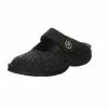 Finn Comfort Hausschuhe Wohnungsschuhe Brig Hausschuh Gemütlich Puschen Schmuckelemente Textil Uni Hausschuhe - Anthrazit -Schuhladen 22345266 01