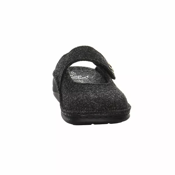 Finn Comfort Hausschuhe Wohnungsschuhe Brig Hausschuh Gemütlich Puschen Schmuckelemente Textil Uni Hausschuhe - Anthrazit 5 Finn Comfort Hausschuhe Wohnungsschuhe Brig Hausschuh Gemütlich Puschen Schmuckelemente Textil Uni Hausschuhe - Anthrazit – Bild 3