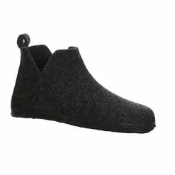 Birkenstock Damen Hausschuhe Slipper Andermatt Hüttenschuh Gemütlich Puschen Textil Uni Hausschuhe - Anthrazit -Schuhladen 22429209 06