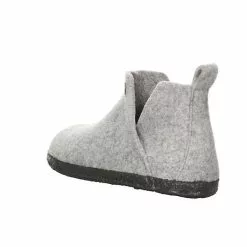 Birkenstock Damen Hausschuhe Slipper Andermatt Hüttenschuh Gemütlich Puschen Textil Uni Hausschuhe - Hellgrau -Schuhladen 22429276 04